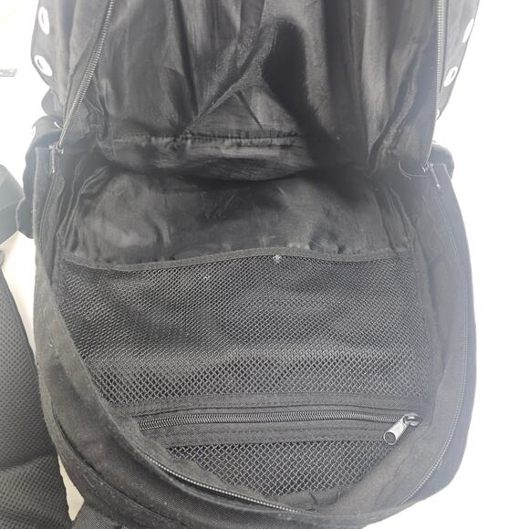 Victoria's Secret PINK Marl Campus Backpack Black Silver Grommet - Picture 8 of 10